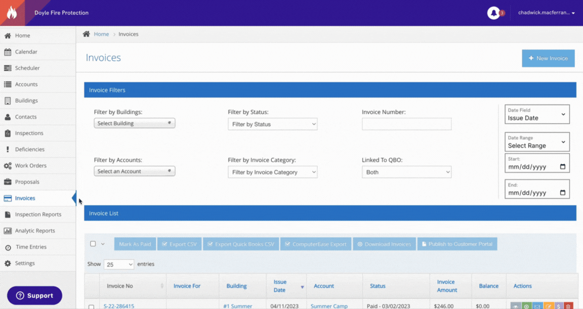 Invoices & payments animation