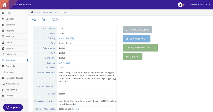 Proposals & work orders screenshot