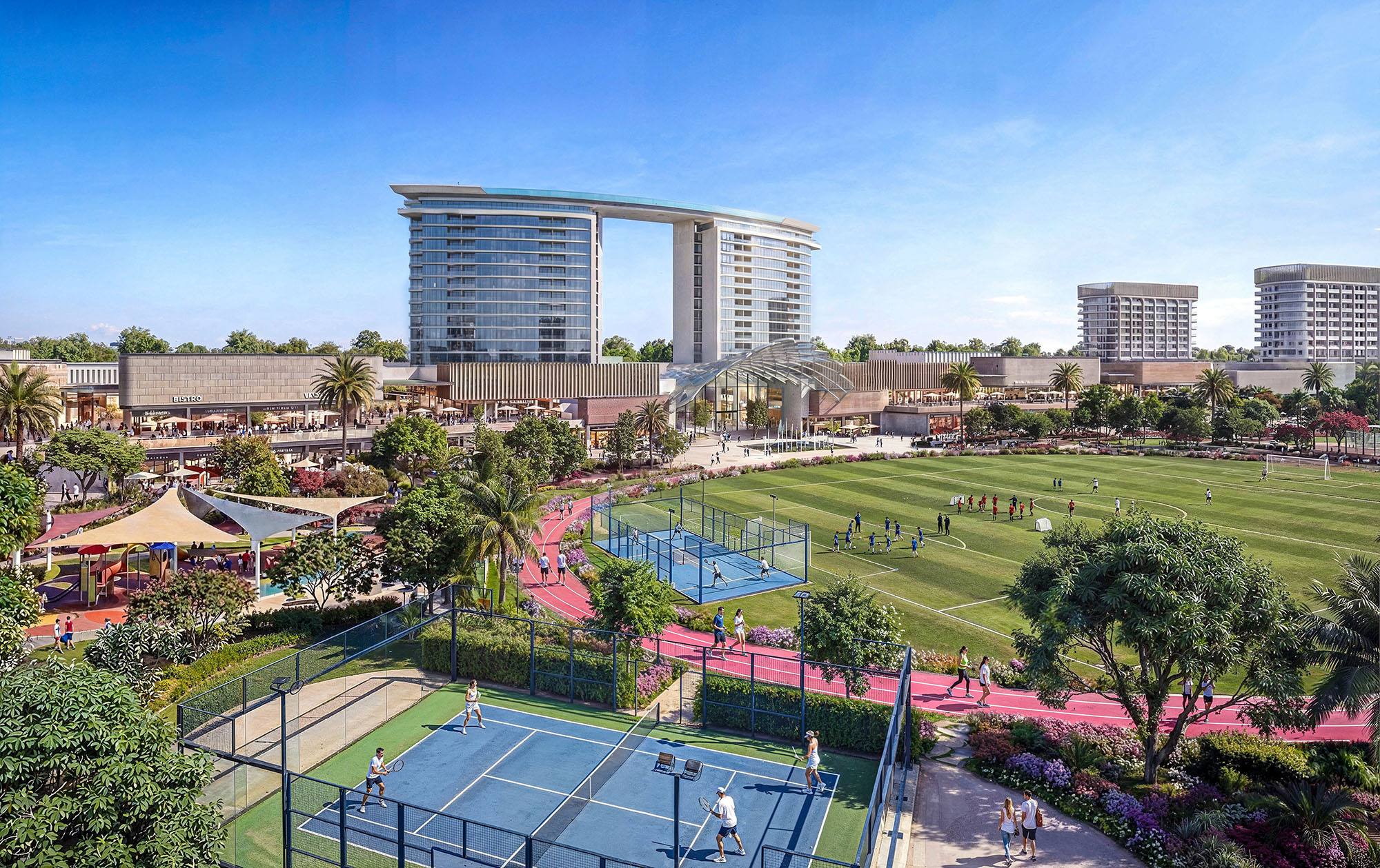 Aerial view of the Sobha Sanctuary master community