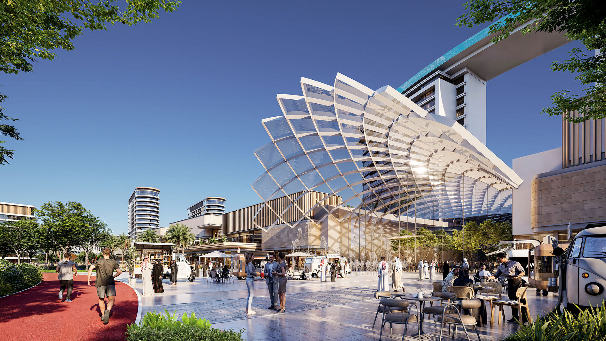 Retail plaza at Sobha Sanctuary