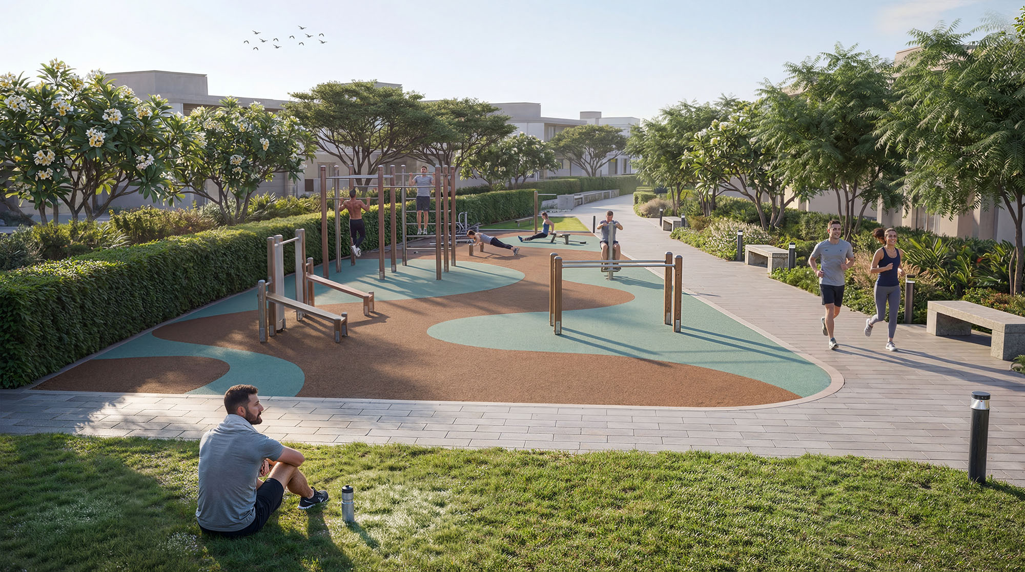Outdoor fitness trail