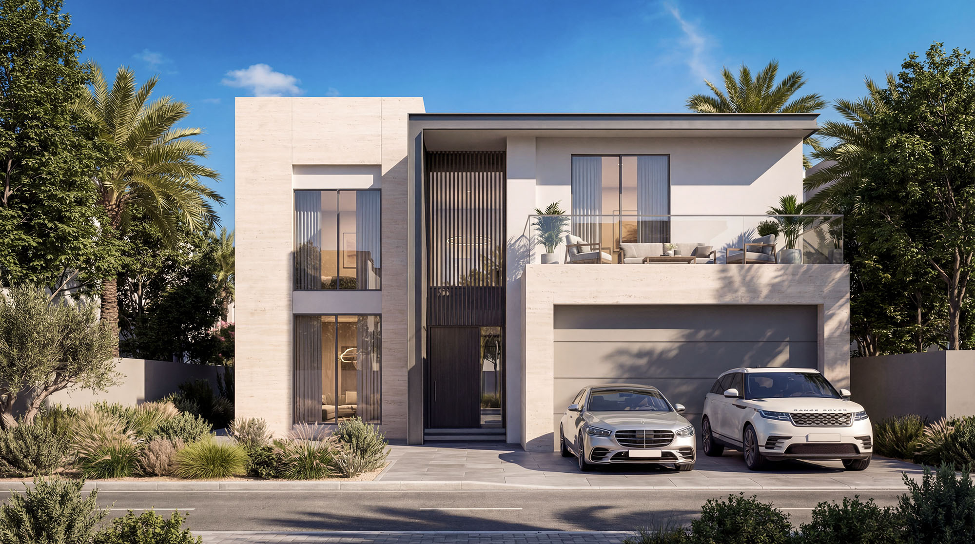 Villa front elevation