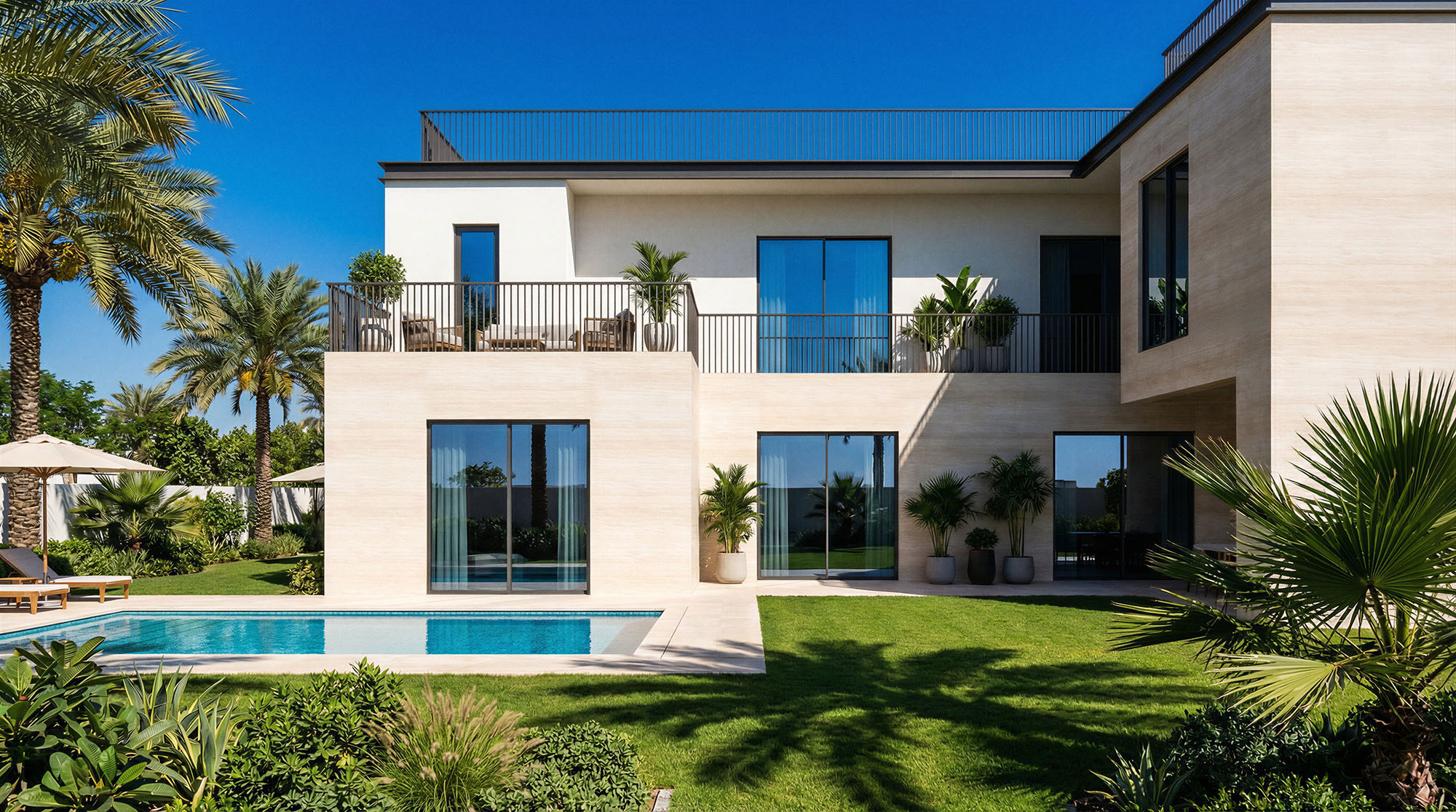 5 bedroom villa garden and pool