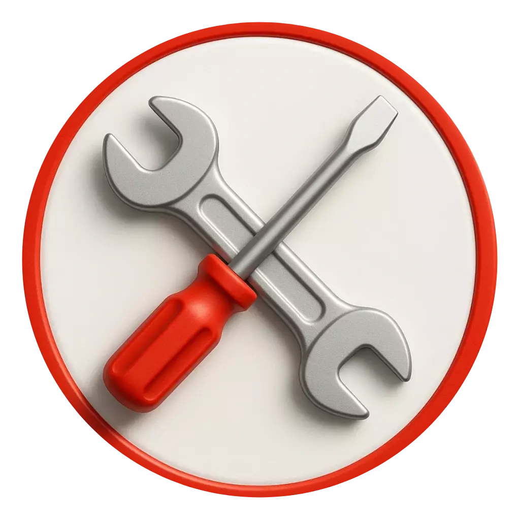 Ícono de herramientas para asistencias del hogar 24/7