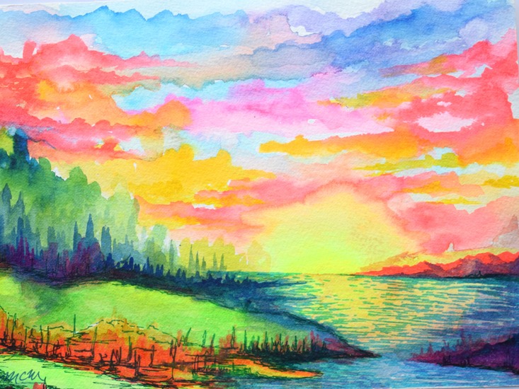Peru sunset by Mary Claire McCallum