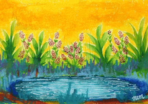 Pastellake print postcard 2 by Mary Claire McCallum