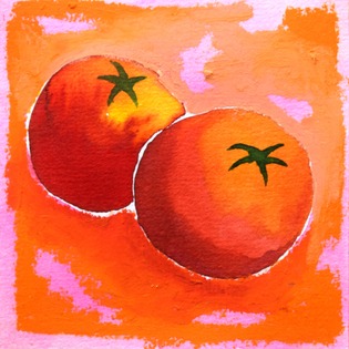 Tomate orangepink by Mary Claire McCallum
