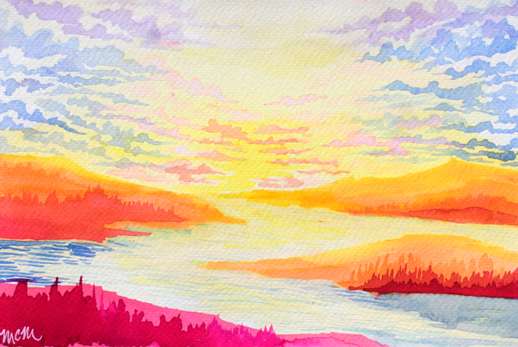Bc sunset by Mary Claire McCallum