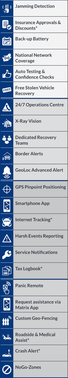 matrix car tracker