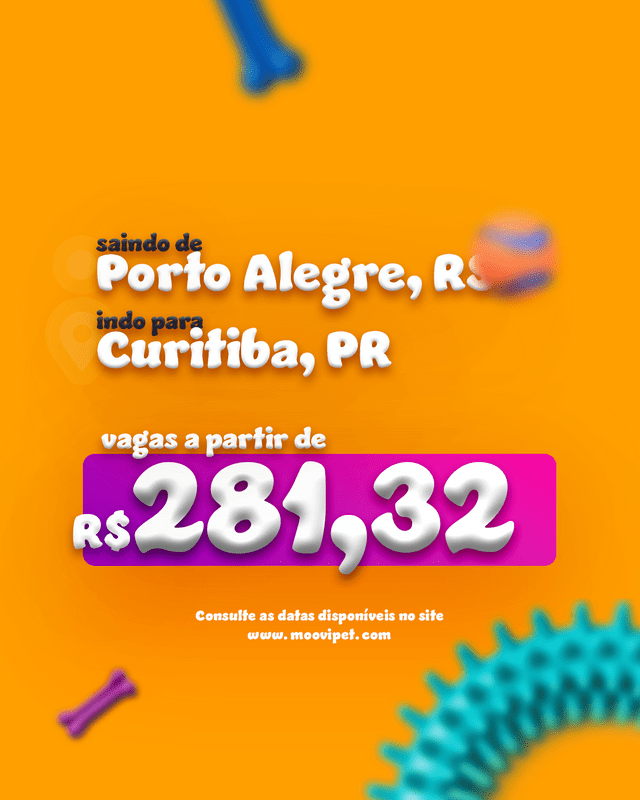 Porto Alegre, RS PARA Curitiba, PR