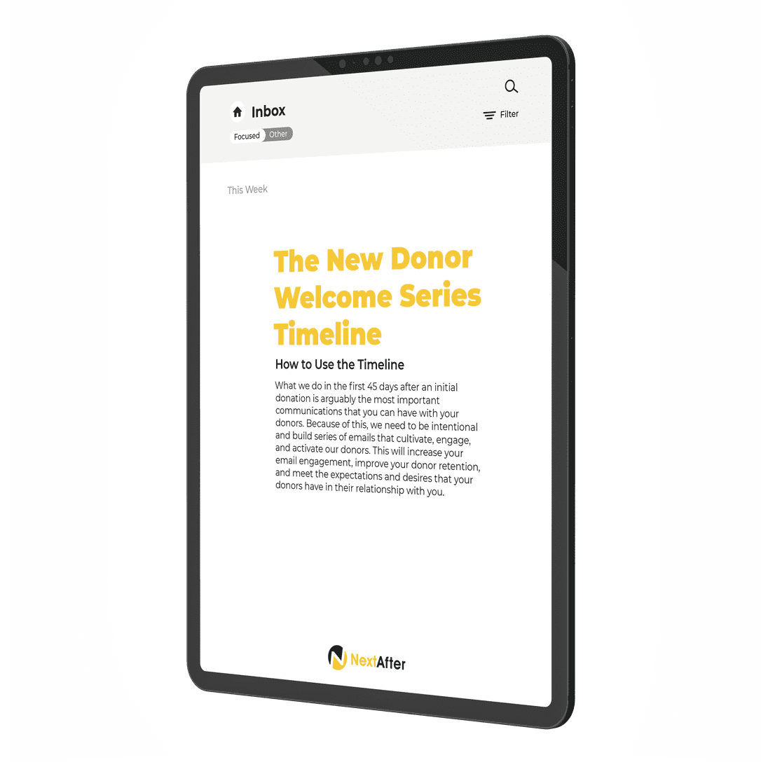 new-donor-welcome-series-timeline-nextafter