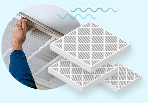 Replacement HVAC air filters