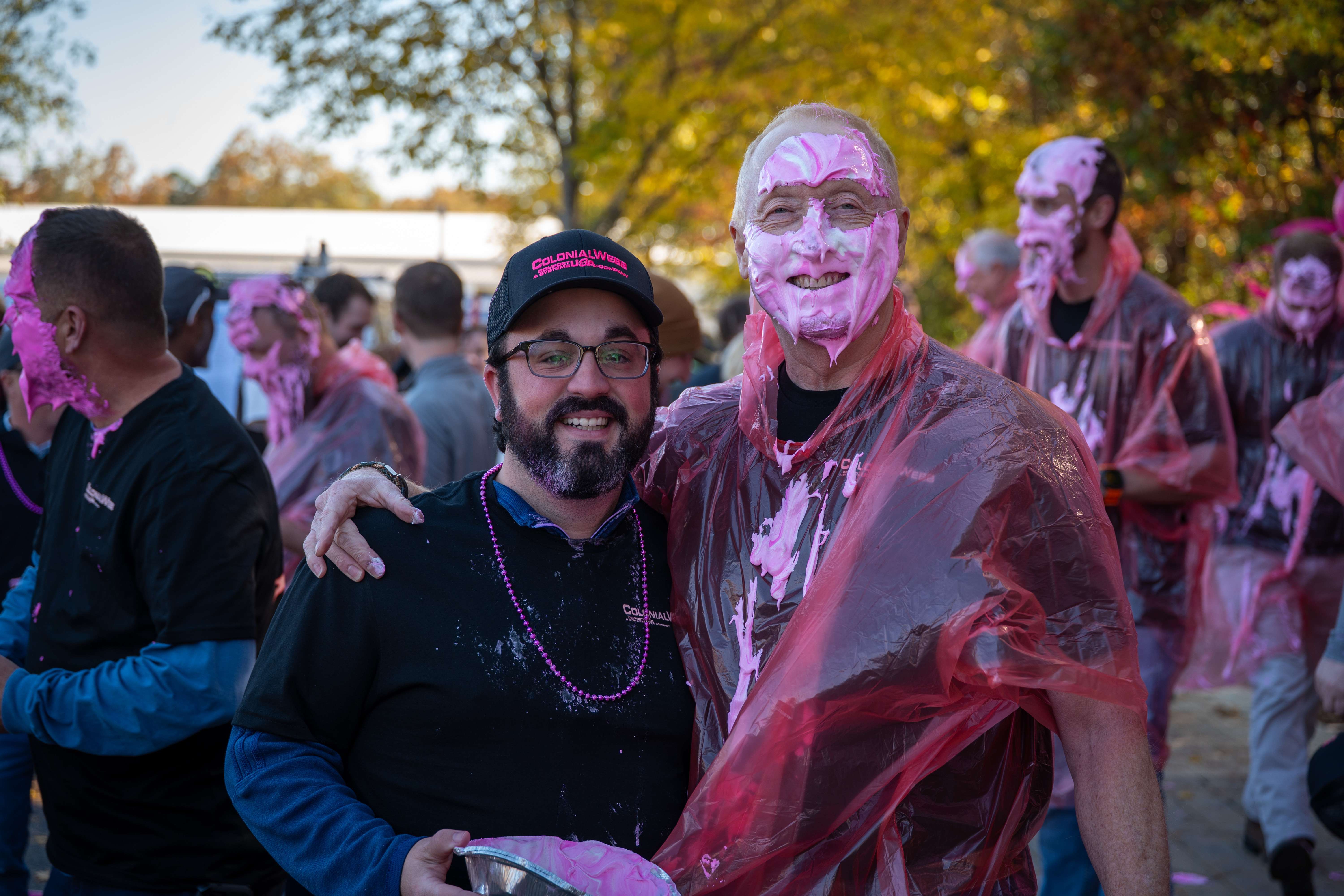 Two smiling Pies for a Cure participants after the pie event