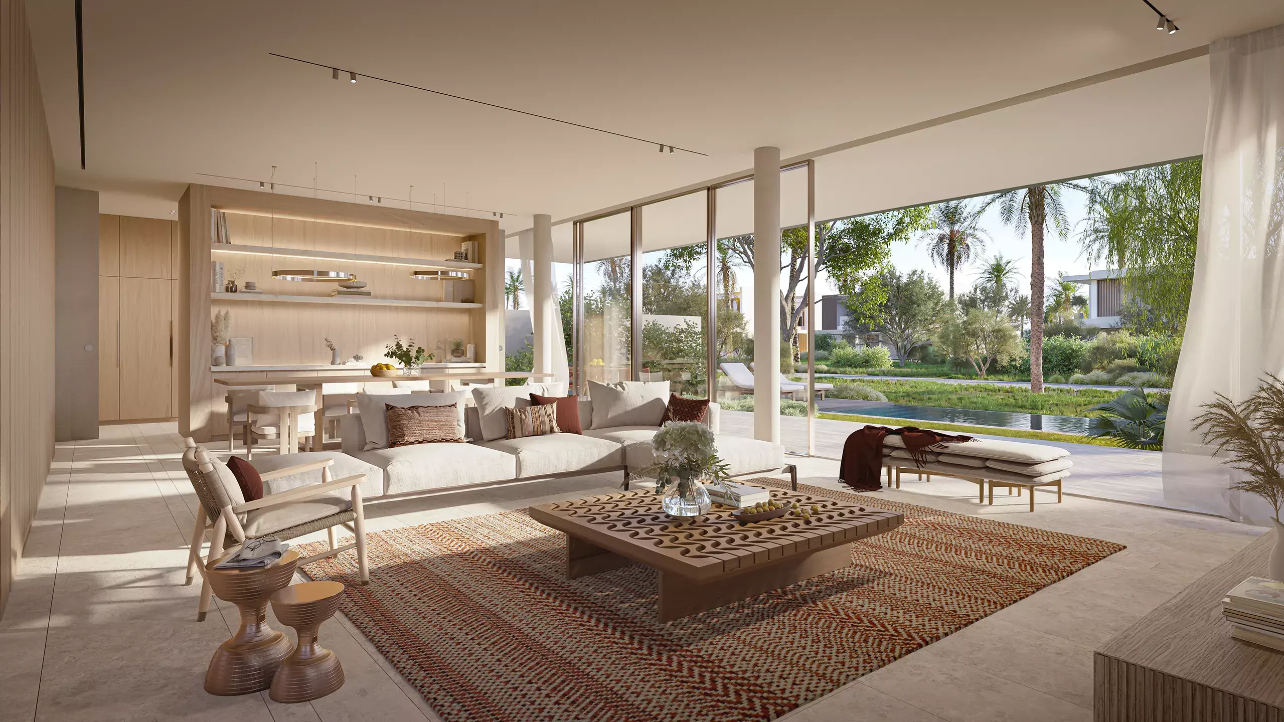 Villa living room interior