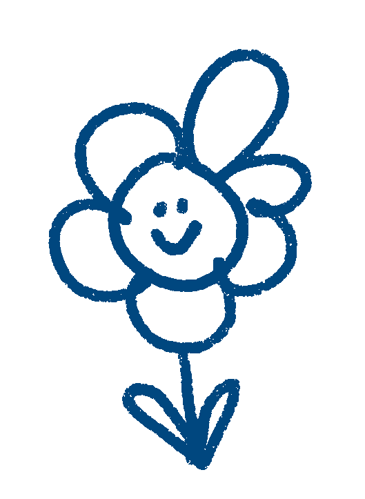 bouncing animated flower
