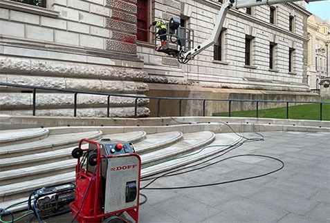 Doff Steam Cleaning of HM Treasury 