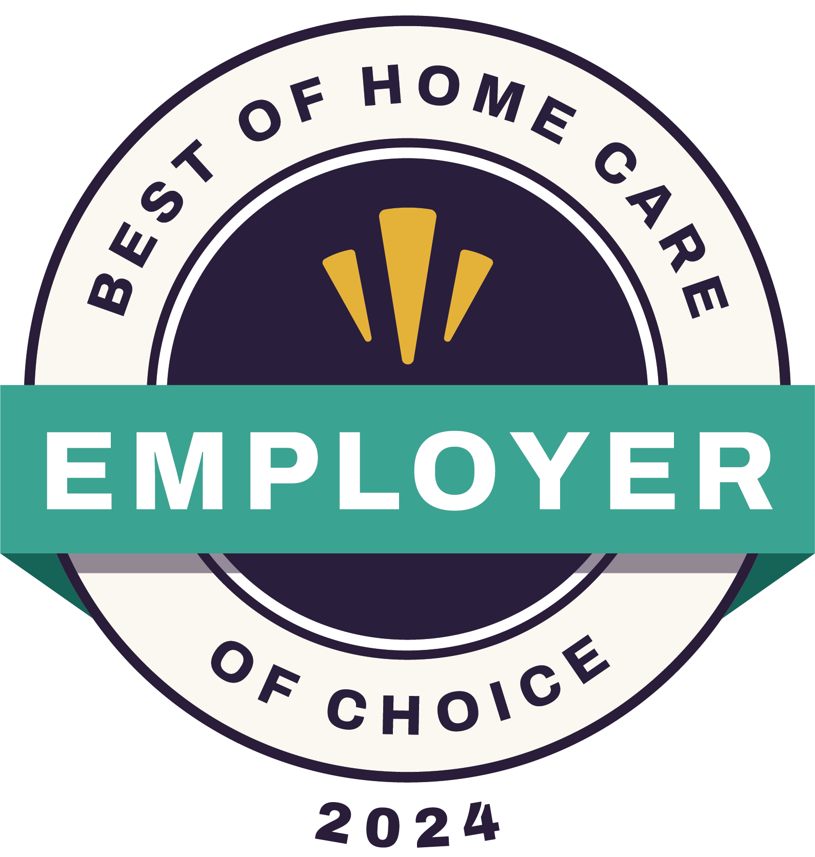 Best of home care employer of choice badge