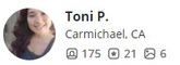 Toni P., Carmichael CA