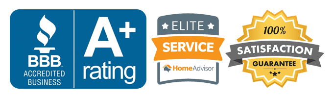 BBB Accredited · A+ Rating · Elite Service · 100% Satisfaction