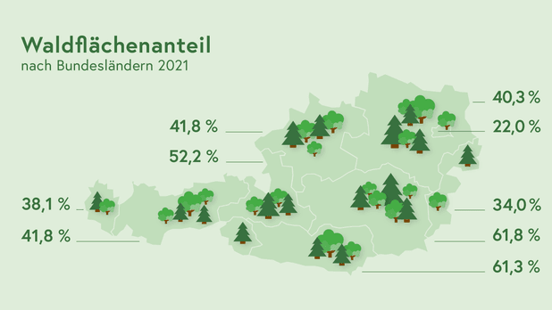 Österreich zählt zu den waldreichsten Ländern der EU.